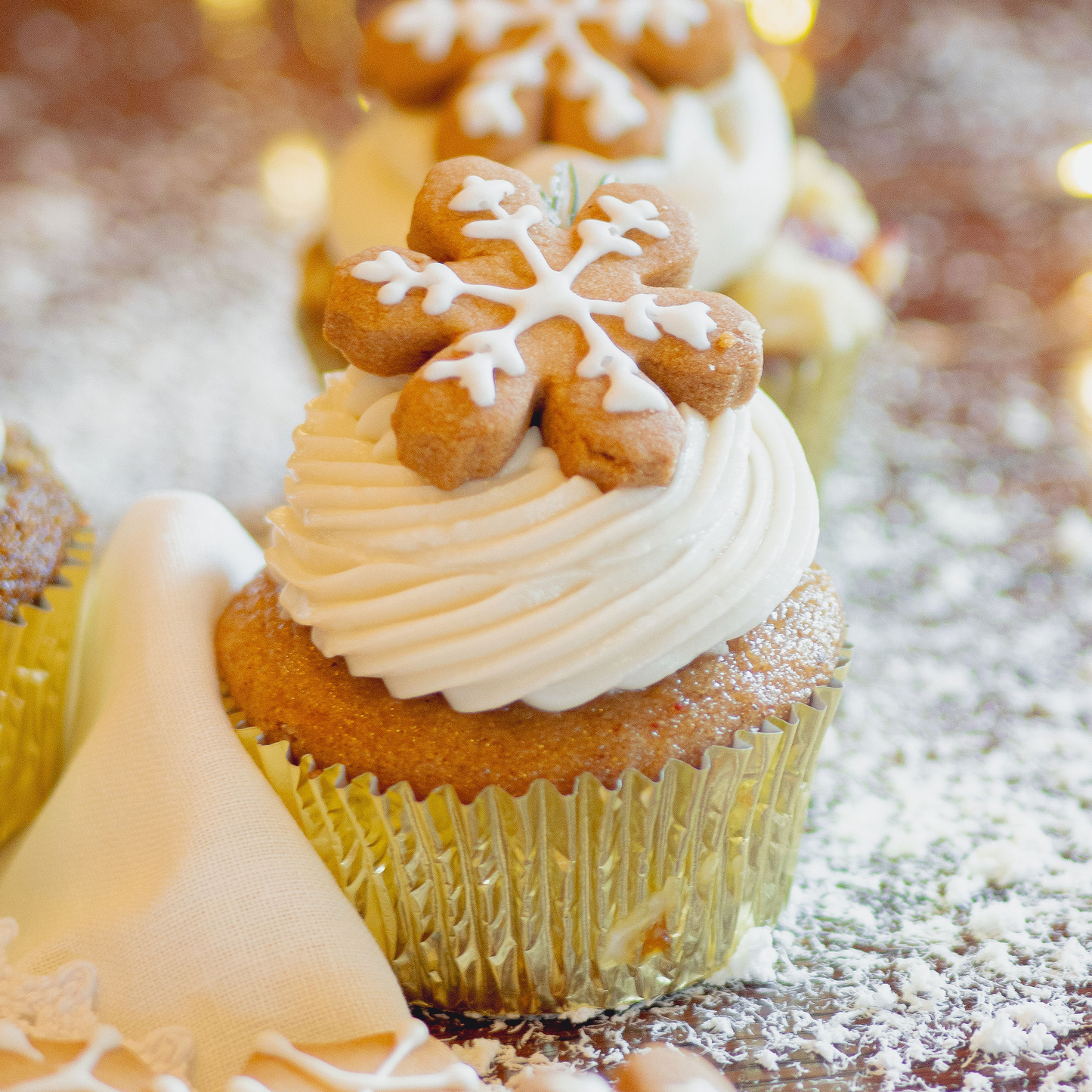 Caja de muffins decorados